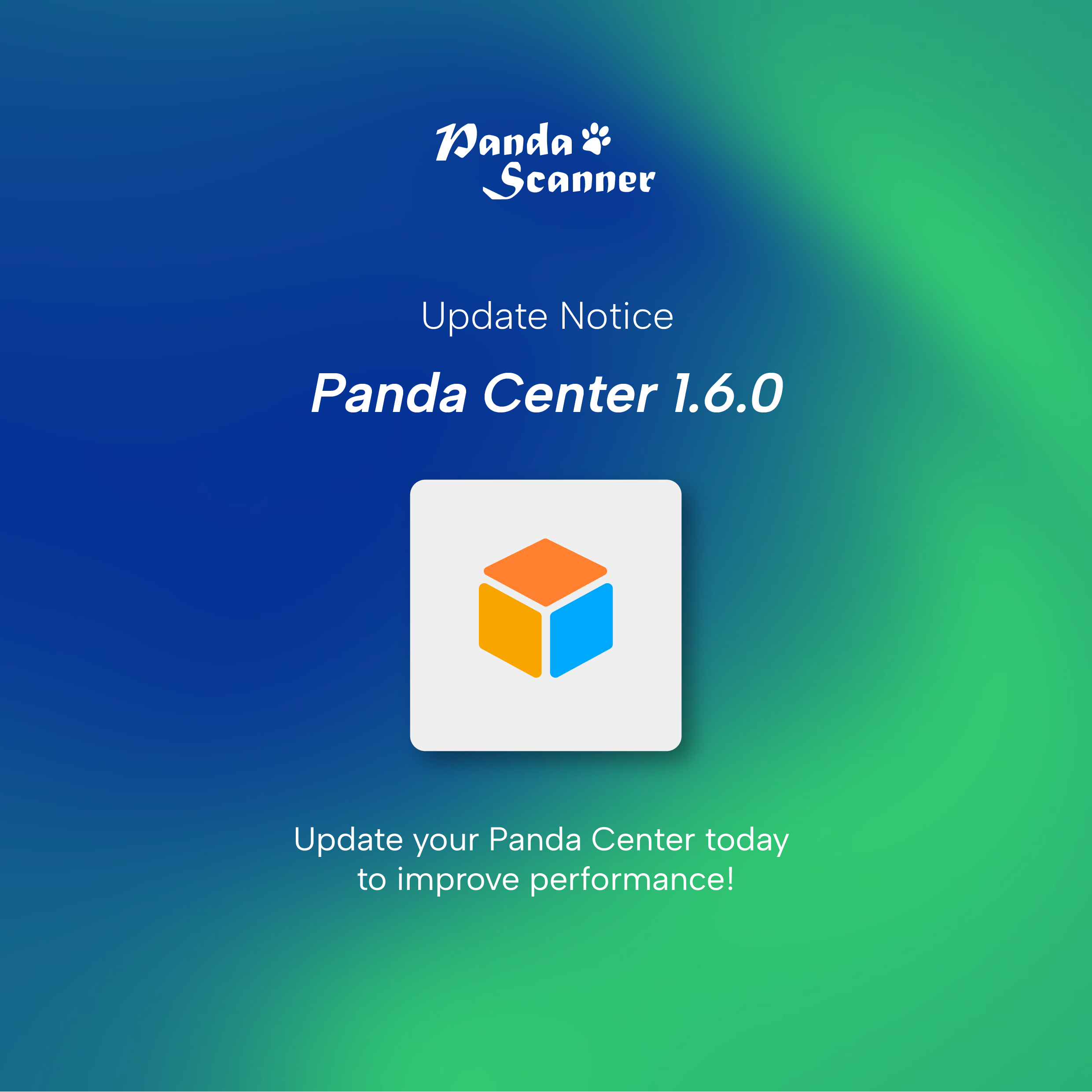 Panda Center Upgrade Notice